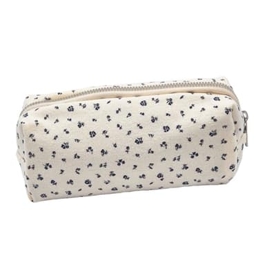 OYIWINMI Federmäppchen für Schule Büro, Federtasche mit Reißverschluss, Mäppchen mit Aesthetic Blumen, Pencil Case für Mädchen Kosmetiktasche und Geldtasche