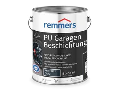 Remmers PU Garagenbeschichtung anthrazit, matt, 5 Liter, 2in1 Schutzanstrich, für Beschichtungen von Beton & Zementestrichflächen, für Garagenböden