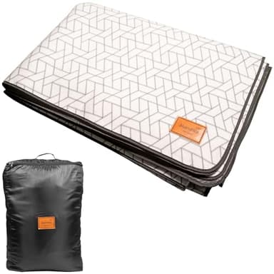 Skandika Zeltteppich Lindal 300 x 300 cm | Outdoor Teppich mit Softtouch-Fleece, wetterfest & wasserdicht, mit Aufbewahrungstasche | Picknickdecke, Campingteppich, Zeltunterlage, Camping Zubehör