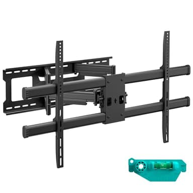 ONKRON TV Wandhalterung schwenkbar für 42-120 Zoll Fernseher bis 100 kg, TV Halterung ausziehbar, Fernsehhalterung max VESA 1000x600, Ultra Slim Wandhalterung Fernseher neigbar Schwarz M10-B