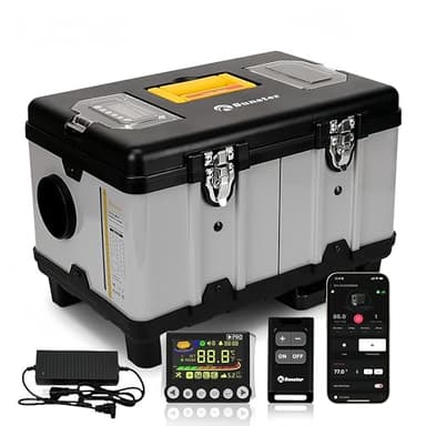 Sunster 12/24V &110-240V Diesel Luftheizung, 8KW Diesel Standheizung mit 6L Tank, Bluetooth App, Automatischer Start&Stop, Lüftungsmodus, Dieselheizung für LKW, Transporter