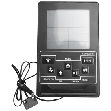 Rudergeräte-Monitor für elektronische magnetoresistive Ruderer, Spm-Schläge und Pulsverfolgung, schwarz, Digitalanzeige mit Distanzkalorien (172 x 110 x 35 mm, benötigt 2 AAA-Batterien)