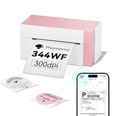 Phomemo DHL Etikettendrucker Bluetooth, Shipping Label Printer 4x6 Versandetiketten Drucker, Thermodrucker Labeldrucker für Amazon, Etsy, Shopify, Royal Mail, DHL, FedEx, UPS
