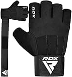 RDX Fitness Handschuhe, Trainingshandschuhe mit 3 Handgelenk-Stabilisierungsplatten, 15 Zoll Langer Riemen Non-Slip Handflächenschutz, Sporthandschuhe für Gym Gewichtheben, Powerlifting, Herren Damen