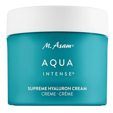 M. Asam AQUA INTENSE Supreme Hyaluron Cream (100 ml) – Parfümfreie Feuchtigkeitscreme mit Hyaluron, 120h Feuchtigkeitskomplex, Anti-Falten-Effekt, leichte Textur