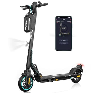 MEGA MOTION E Scooter mit Straßenzulassung, ABE Faltbarer Elektroroller 350W Motor,35 km Reichweite, 7.5 Ah Battery, 8,5 Zoll Vollgummireifen, mit App-Funktion,Geeignet für Erwachsene und Jugendliche