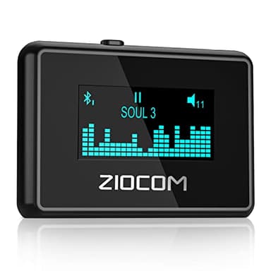 ZIOCOM 30 pin Bluetooth Adapter Empfänger für iPod Bose SoundDock und andere 30-polige Docking-Lautsprecher, mit einzigartigem Bildschirm und eingebauter Batterie (Nicht für Autos)