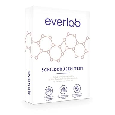 EVERLAB Schilddrüsen Test – Schilddrüsen-Werte TSH, T3, T4 und aTPO schnell & einfach prüfen | Hormontest | Selbsttest für Zuhause