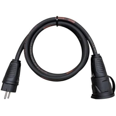 NWP 2,5m Schuko Verlängerungskabel Gummikabel TITANEX® H07RN-F 3G2,5 IP54, Stromkabel für Eventbranche, Baustelle, Garten, Industrie, Märkte, Außenbereich