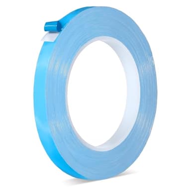 Xthrotsenk Thermisches Klebeband LED Leitend 25 m x 10 mm Doppelseitiges Wärmeleitendes Klebeband Selbstklebend Wärmeleitband Tape für Kühlkörper Chipsatz