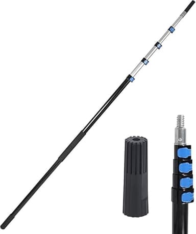 campMax Mehrzweck Verlängerungsstange, 7,1m Aluminium leichte dauerhafte Teleskopstange, Verlängerung für Farbroller Deckenfenster Reinigung (nur Pole)