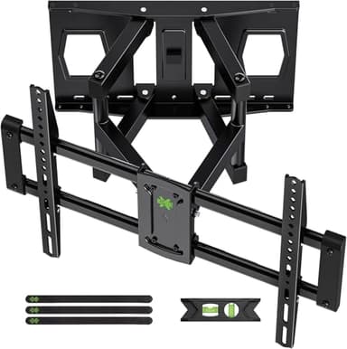 USX-MOUNT TV Wandhalterung Schwenkbar Neigbar für 37-86 Zoll TV, Fernseher Wandhalterung mit Max. VESA 600x400mm, Fernseher Halterung bis zu 55kg, Ausfahren Doppelarm TV Halterung, XML901