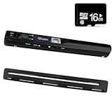 AOZBZ Portable Document Scanner Dokumentenscanner, 900DPI Mobile USB Handscanner A4 Farb Photo Scanner Handy Scan (JPG/PDF-Format, Hochgeschwindigkeits-USB 2,0,Brauchen Micro SD/TF Card) (Scanner)