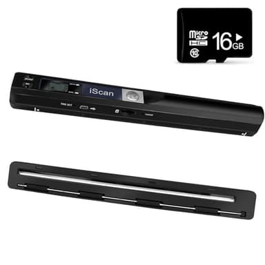 AOZBZ Portable Document Scanner Dokumentenscanner, 900DPI Mobile USB Handscanner A4 Farb Photo Scanner Handy Scan (JPG/PDF-Format, Hochgeschwindigkeits-USB 2,0,Brauchen Micro SD/TF Card) (Scanner)