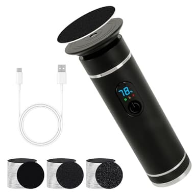 Hornhautentferner Elektrisch Testsieger, Professionelles Elektrischer Hornhautentferner mit 2 Einstellbare Geschwindigkeit und 60Pcs Ersatz Schleifkissen für Tote Harte Rissige Haut