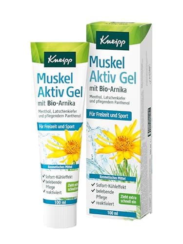 Kneipp Muskel Aktiv Gel mit Bio-Arnika - Für Freizeit und Sport - Sofort-Kühleffekt - 100ml