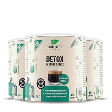 Nature's Finest by Nutrisslim Detox Coffee - Vegan Detox Kaffee mit Mariendistel und Chlorella - Entgiftung, Verdauung & Energie