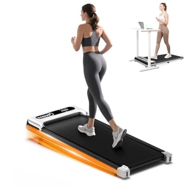 Yagud Laufband mit Steigung, Walking Pad, 3 in 1 Laufband für Zuhause mit Neigung, 1-6km/h Walking Pad für Zuhause & Büro, mit LED-Anzeige und Fernbedienung