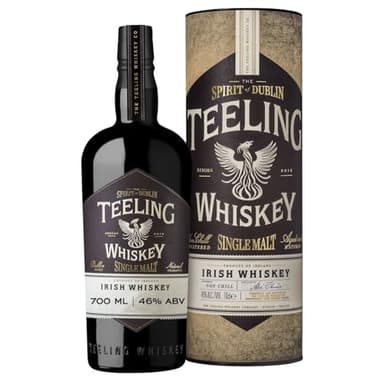 Teeling Single Malt Irish Whiskey, gereift und veredelt in fünf verschiedenen Fasstypen, 46% vol., 70cl / 700ml