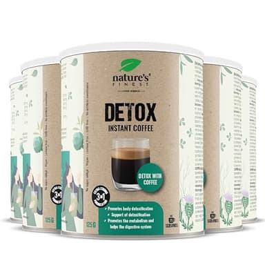 Nature's Finest by Nutrisslim Detox Coffee - Vegan Detox Kaffee mit Mariendistel und Chlorella - Entgiftung, Verdauung & Energie