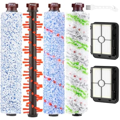 Zubehör für Bissell CrossWave 3-in-1 C3 Pro Nass Trockensauger 3555N, 3 Multi-Oberflächenbürsten 1868 + 2 Filter 1866 für Bissell CrossWave 17132 2225N 2582N 25821 2519 Staubsauger