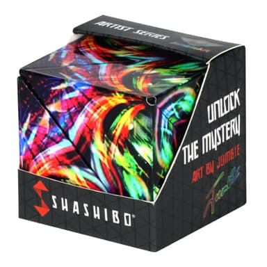 Shashibo Formwechsel-Box – Preisgekrönter, patentierter Zappelwürfel mit 36 Seltenerdmagneten – lässt Sich in über 100 Formen verwandeln (Cosmic Surfer)