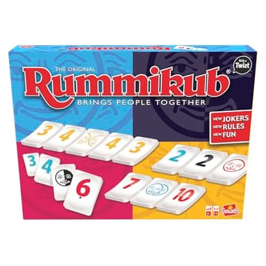 Goliath Rummikub Twist, Gesellschaftsspiel ab 6 Jahren, Gesellschaftsspiel für 2 bis 4 Spieler
