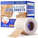 Silikon-Narbenblätter, Silikon-Narbenband (4,1 x 304,8 cm Rolle, 3 m), medizinisches Narbenband für chirurgische Narben, wiederverwendbares Silikonband für chirurgische Narben, C-Abschnitt,