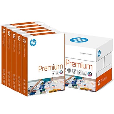 HP Premium CHP 852 Kopierpapier, 90g/m² A4, 2.500 Blatt (5x500 Blatt), extraglatt, weiß - intensive Farben, scharfes Schriftbild