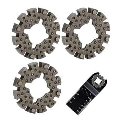 3 Stück Starlock Adapter auf Universal,Metall Starlock Set,25mm Multicutter Universal Adapter für Oszillierende Sägeblätter,Ideal für DIY Holzbearbeitung,Professionelle Projekte und Hausrenovierung