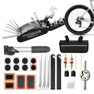 Fahrrad Werkzeugkoffer | Wasserdichtes Werkzeug Set,20 Teile Tragbarer Fahrrad Reparatur Werkzeugkoffer - für Radfahrer Anfänger Camping Reisen Unfälle und Wartung der Fahrradkette