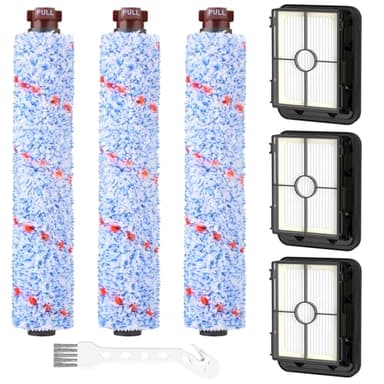 Zubehör für Bissell CrossWave 3-in-1 C3 Pro Nass Trockensauger 3555N, 3 Multi-Oberflächenbürsten 1868 + 3 Filter 1866 für Bissell CrossWave 17132 2225N 2582N 25821 2519 Staubsauger