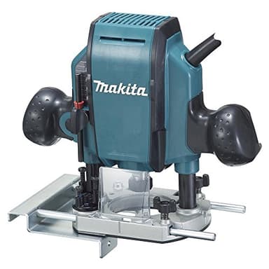Makita RP0900J Oberfräse 900 W, Blau, Silber, 8 x 210 mm