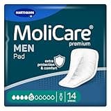 MoliCare MEN Pad 5 Tropfen Inkontinenzeinlagen für Männer, Schutz bei mäßiger Inkontinenz mit Auslaufschutz, Sofort-Trocken-Gefühl, fortschrittlicher Hautschutz, 14 Stück