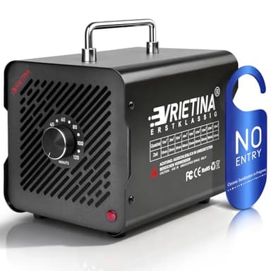 O3 Ozongenerator 65000mg/h Industrieller Ozongerät mit 120Min Timer 35dB Ozonisator 150W Ozon Luftreiniger bis zu 300㎡ Geruchskiller Geruchsneutralisierer für Auto/Wohnung/Rauch/Haustier/Küchengerüche