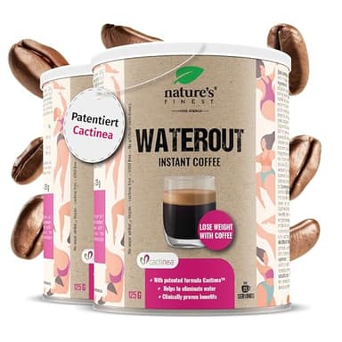 Nature's Finest by Nutrisslim Water Out Coffee – Instant-Kaffeemischung – Laktosefrei – Erfrischende Kaffeepause Jederzeit Und üBerall