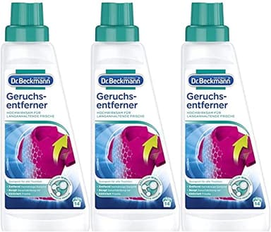 Dr. Beckmann Geruchsentferner | entfernt hartnäckige Gerüche fasertief | aktiviert Frische | mit angenehmen Duft | 3x 500 ml