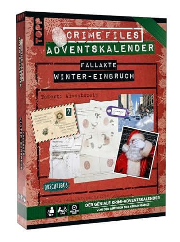 Crime Files – Fallakte: Winter-Einbruch. Der geniale Krimi-Adventskalender. Ermitteln und Rätseln – mit realistischen Beweismitteln für 24 Tage