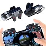 Ozkak Mobile Controller Handy 4 Triggers Joystick Gaming Gadgets L1R1 L2R2 Auslöser für PUBG COD Kompatibel mit iPhone Smartphone Android iOS