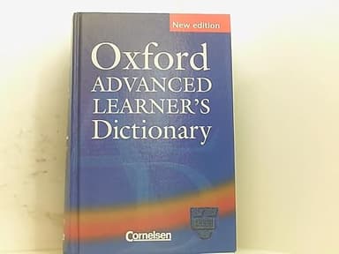 Oxford Advanced Learner's Dictionary of Current English