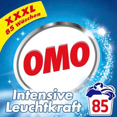 Omo Waschpulver XXXL Vollwaschmittel für intensive Leuchtkraft und hygienische Frische 85 WL