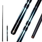 OKHEALING Professional Carbon Fibre Billardqueue 145 cm, 10,5 mm Kopf, 3/4 Kleiner Kopf, geeignet für 8 und 9 Schwarze Kugeln