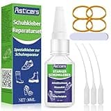 Schuhkleber, Transparenter Schuhsohlen Kleber, Extra Stark Wasserfest, Zum Reparieren Von Getragenen Schuhen, Stiefeln, Leder Usw (Schuhkleber 30g, 1)