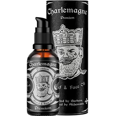 Charlemagne Bartöl - 30 ml, Tabak-Vanille - Vegane Naturkosmetik - Bartöl Herren Vegan - Unterstützt Bart Styling - Mattes Finish & Vanille Duft
