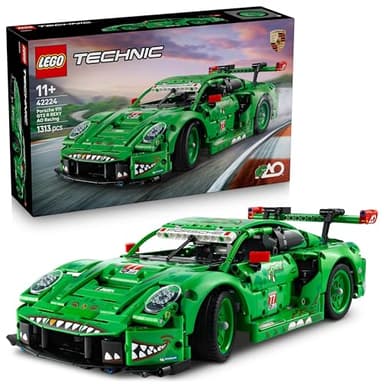 LEGO Technic Porsche 911 GT3 R Rexy AO Racing Rennwagen - Porsche Modellauto - Rennwagen zum Sammeln und Ausstellen - Porsche Modell Bauset ab 11 Jahren - Geschenk für Kinder & Autofans - 42224