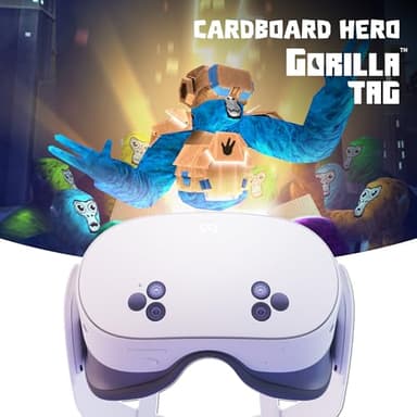 Meta Quest 3S 128GB - Gorilla Tag Cardboard Hero Bundle - Exclusive to Amazon - Includes 3-Month Meta Horizon+ Trial
