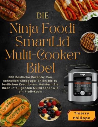 Die Ninja Foodi SmartLid Multi-Cooker Bibel: 300 Köstliche Rezepte: Von schnellen Alltagsgerichten bis zu festlichen Kreationen, Meistern Sie Ihren intelligenten Multikocher wie ein Profi-Koch