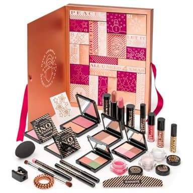 Beauty Adventskalender 2025 | Weihnachtskalender für Frauen, Teenager | "All you Need" - 24 hochwertige und einzeln verpackte Makeup und Kosmetik, Überraschungen für Weihnachten, Geschenkset, LAHAYE