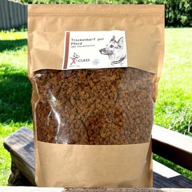 Trockenbarf Pferd pur, Trocken-Barf aus 100% Pferdefleisch 1kg
