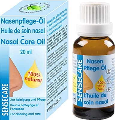 Sensecare Nasenpflegeöl 20 ml | Schwarzkümmelöl, Zedernussöl & Sanddornfruchtfleischöl | Natürliches Nasenöl für Pflege & Regeneration | Made in Germany